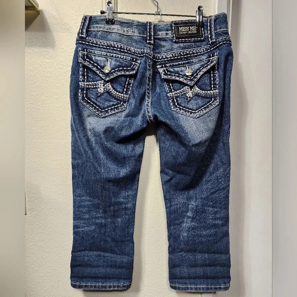 MISS ME Irene Women's Capri Jeans Size 29 Western Rodeo Cowgirl Boho - Picture 1 of 10